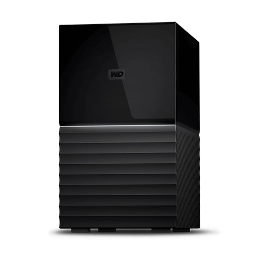 Buy WD My Book Duo 28TB Two-Bay USB 3.0 Type-C RAID Array (2 x 14TB) WDBFBE0280JBK-EESN in Qatar