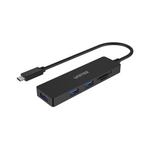 Buy Unitek uHUB Q4+ 5-in-1 USB-C Hub with Dual Card Reader at best price in Qatar.