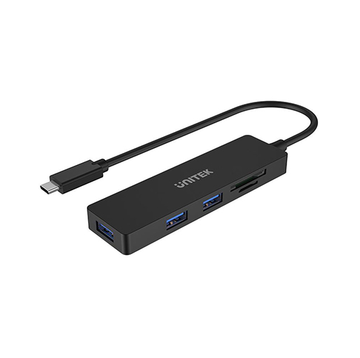 Buy Unitek uHUB Q4+ 5-in-1 USB-C Hub with Dual Card Reader at best price in Qatar.