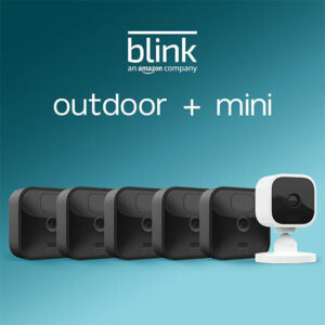 All-New Blink Outdoor And Indoor– Wireless, Weather-Resistant HD Security Camera – 5 Camera Kit