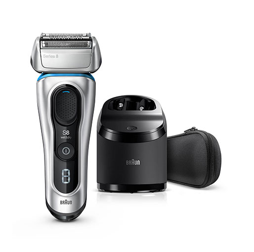 Braun Series 8 8370cc Wet & Dry shaver with Clean & Charge system and travel case
