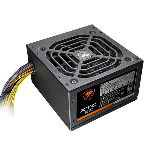 COUGAR XTC500 500watt BLACK ATX Power Supply 80Plus White