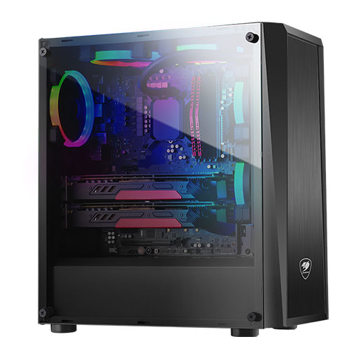 Cougar MX340 Gaming Case with Tempered Glass Side Window