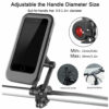 HL-69 Waterproof Box Mobile Phone Holder Universal Bicycle Handlebar Phone Holder