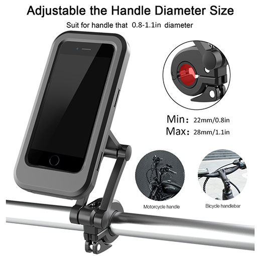 HL-69 Waterproof Box Mobile Phone Holder Universal Bicycle Handlebar Phone Holder
