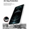 Platina iPhone 12 Pro Max 6.7 inch anti-impact Transparent Soft Silicon Clear case with Finger Ring Holder