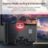 Unitek 4K Aluminium HDMI 2.0 Switch 2-To-1 Bi-Directional
