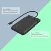 Unitek DiskGuard Raiden 2.5" USB-C to SATA III 2.5” HDD/SSD Hard Disk Enclosure