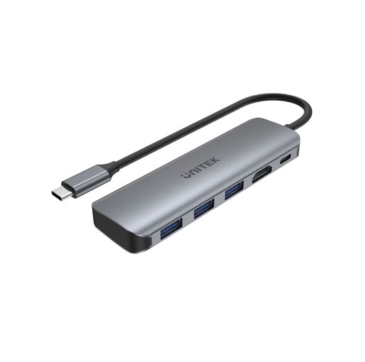 Unitek uHUB P5+ 5-in-1 USB-C Hub with HDMI and 100W Power Delivery