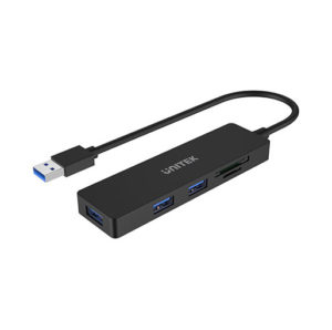 Buy Unitek uHUB Q4+ 5-in-1 USB 3.0 Hub with Dual Card Reader in Qatar