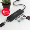 Unitek uHUB Q4+ 5-in-1 USB 3.0 Hub with Dual Card Reader