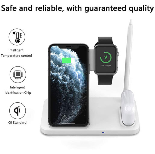W30 4 in 1 Wireless Fast Charging Station