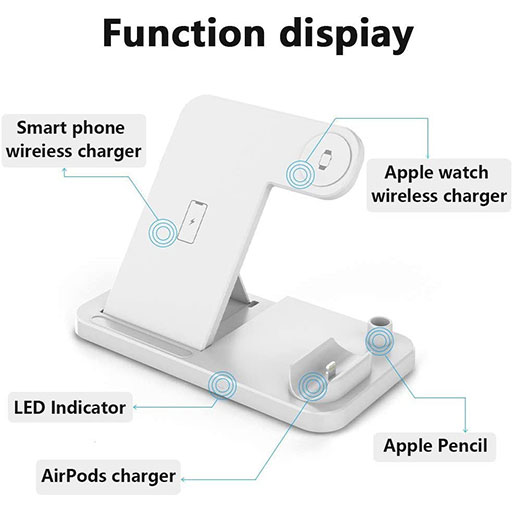 W30 4 in 1 Wireless Fast Charging Station
