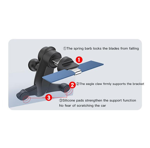 YESIDO C95 Magnetic Air Outlet Barb Bracket Universal Car Mount