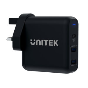 Buy Unitek TRAVEL CUBE 3 Ports USB PD 60W Fast Charger UK Plug at best price in Qatar.