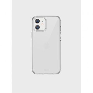 Buy UNIQ Hybrid cover iPhone 12 Mini Air Fender Antimicrobial Nude Transparent clear Case at best price in Qatar.