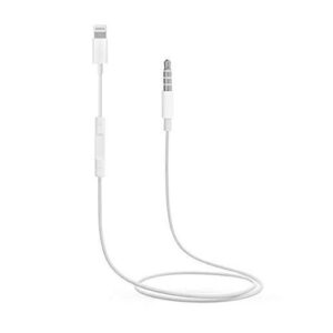 Buy MH021 Lightning to 3.5 AUX Audio Wire Control Adapter Cable at best price in Qatar.