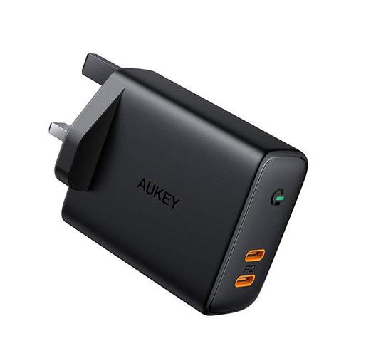Buy Aukey Focus Duo 36W Power Delivery Dual-Port PD USB C Charger with Dynamic Detect at best price in Qatar.