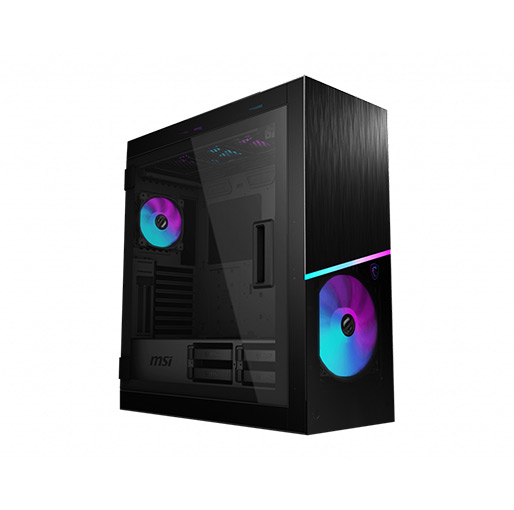 Buy MSI MPG SEKIRA 500X Mid-Tower Aluminum and Steel Computer Case Designed for up to EATX Motherboards with USB 3.2 Gen 2 Type-C, 2x Tool-Less Tempered Glass, and Five Case Fans included at best price in Qatar.