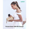 AUKEY Focus iPhone Fast Charger 30W 2-Port USB C Charger