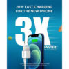 Anker A2633L22 Nano Fast Charger with PowerIQ 3.0 Technology for Iphone 12 , 20 W - White