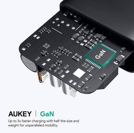 Aukey Focus 60W USB-C Power Delivery Charger with GaN Power Tech