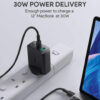 Aukey Focus Duo 30W Power Delivery Dual-Port PD Charger with Dynamic Detect
