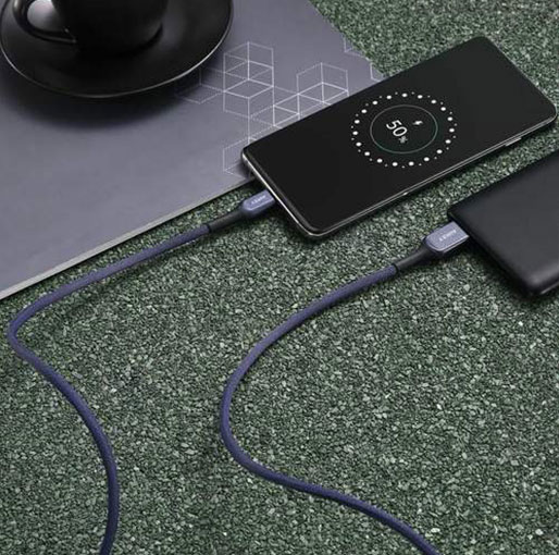 Aukey USB A To USB C Quick Charge 3.0 Kevlar Cable - 2M