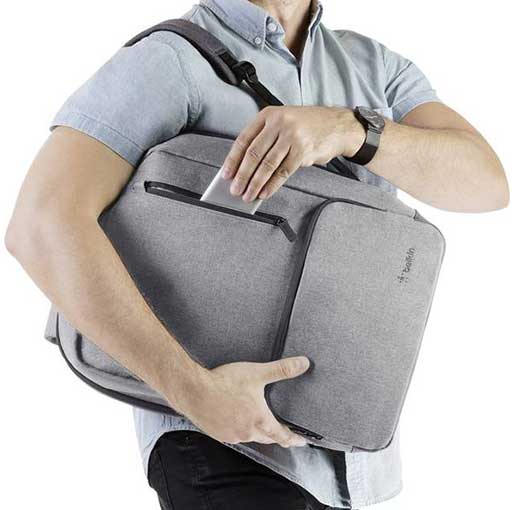 Belkin Laptop backpack F8N900btBLK Suitable for up to: 39,6 cm (15,6") Grey