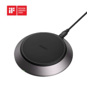 AUKEY Wireless Charger, Charging Pad 15W Max Qi-Certified Wireless Fast Charging