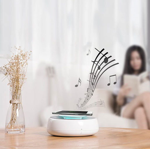 Nillkin Wireless Bluetooth Speaker with Fast Wireless Charger Aux-in Mic Fast USB Charger