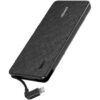 Buy Anker PowerCore+ Metro 10000 10,000mAh Portable Charger with Built-in Lightning Cable, Power Bank - Black at best price in Qatar.