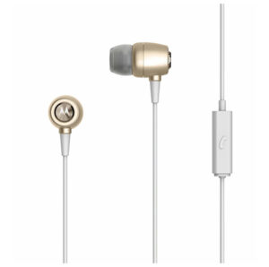 Buy Motorola Sterio Metal Ear Buds In-Ear Headphones MMEG - Gold at best price in Qatar.