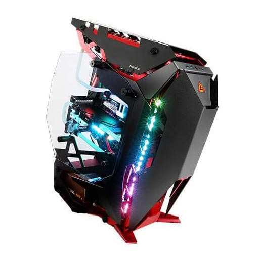 Antec TORQUE Black Red Aluminum ATX Mid Tower Computer Case 11