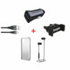 All In One Car Kit Earphone Car Charger USB Cable Vent Mount And Protective Case For iPhone Xi Pro