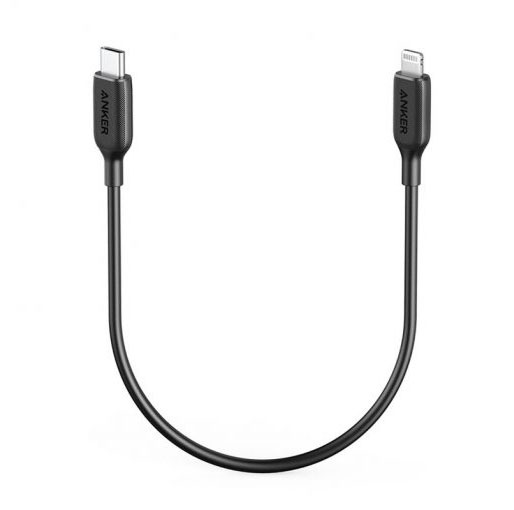 Anker PowerLine III USB-C to Lightning Cable (0.3m1ft) – Black