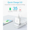 Anker PowerPort+ 1 with Quick Charge 3.0 Quick Charge 3.0, Anker 18W 3Amp USB Wall Charger - White