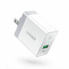 Anker PowerPort+ 1 with Quick Charge 3.0 Quick Charge 3.0, Anker 18W 3Amp USB Wall Charger - White