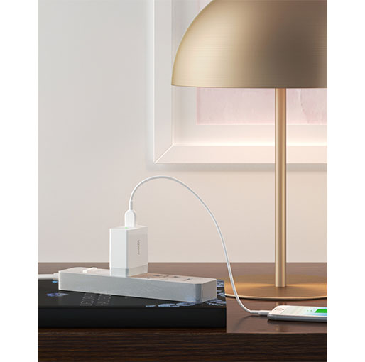 Anker PowerPort+ 1 with Quick Charge 3.0 Quick Charge 3.0, Anker 18W 3Amp USB Wall Charger - White