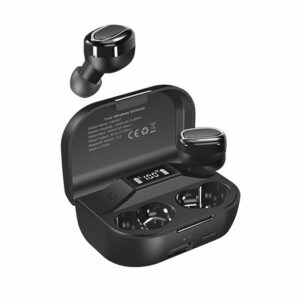 Energizer UB2607 True Wireless Stereo In-Ear Earbuds Bluetooth 5.0, Waterproof With 2600mAh Digital Display Charging Case black