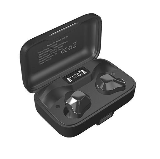Energizer UB2609 True Wireless Stereo In-Ear Earbuds Bluetooth 5.0, Waterproof With 2600mAh Digital Display Charging Case black