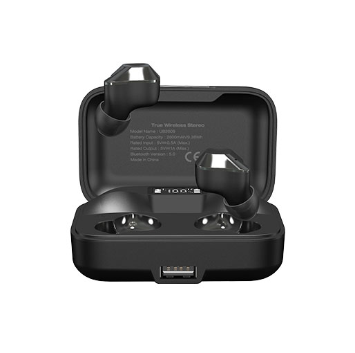 Energizer UB2609 True Wireless Stereo In-Ear Earbuds Bluetooth 5.0, Waterproof With 2600mAh Digital Display Charging Case black