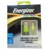 Energizer Hightech 1.2m USB Cable with Lightning Connector for Apple iPod, iPhone and iPad - Green