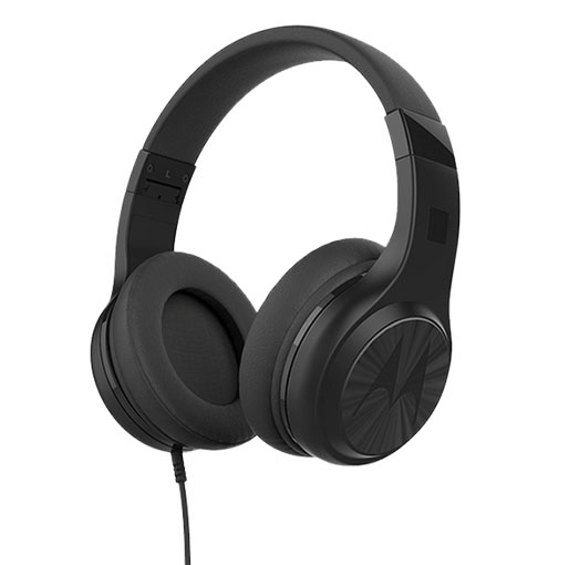 Motorola Pulse120-Black, Wired Headphones with Enhanced Bass
