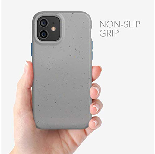 tech21 Eco Slim for Apple iPhone 12 and 12 Pro - Mushroom Grey