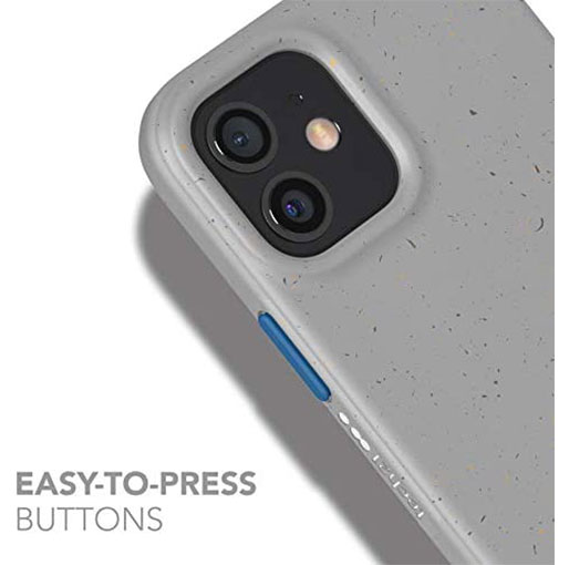 tech21 Eco Slim for Apple iPhone 12 and 12 Pro - Mushroom Grey