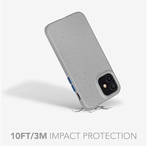 tech21 Eco Slim for Apple iPhone 12 and 12 Pro - Mushroom Grey