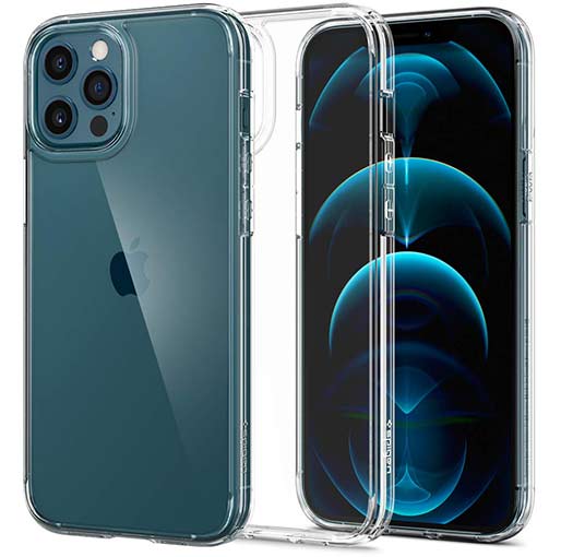 Buy Spigen iPhone 12/ 12 Pro Max Crystal Hybrid – Crystal Clear at best price in Qatar,