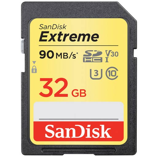 Buy SanDisk 32GB Extreme UHS-I SDHC Memory Card at best price in Qatar.