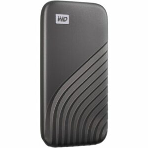 WD 2TB My Passport SSD External Portable Solid State Drive, Gray, Up to 1,050 MB/s, USB 3.2 Gen-2 and USB-C
